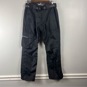 VALLATION OUTERWEAR DARK RAIN WATERPROOF PANTS women’s size small